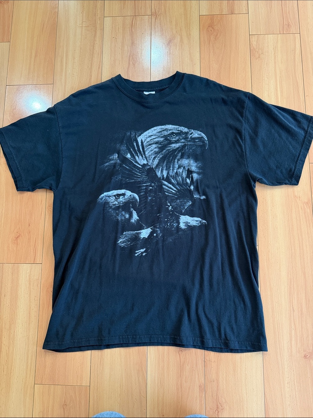 Eagle Graphic Crewneck Black T-Shirt